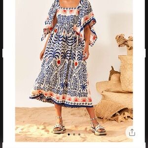 Farm Rio beautiful dress🧡💙